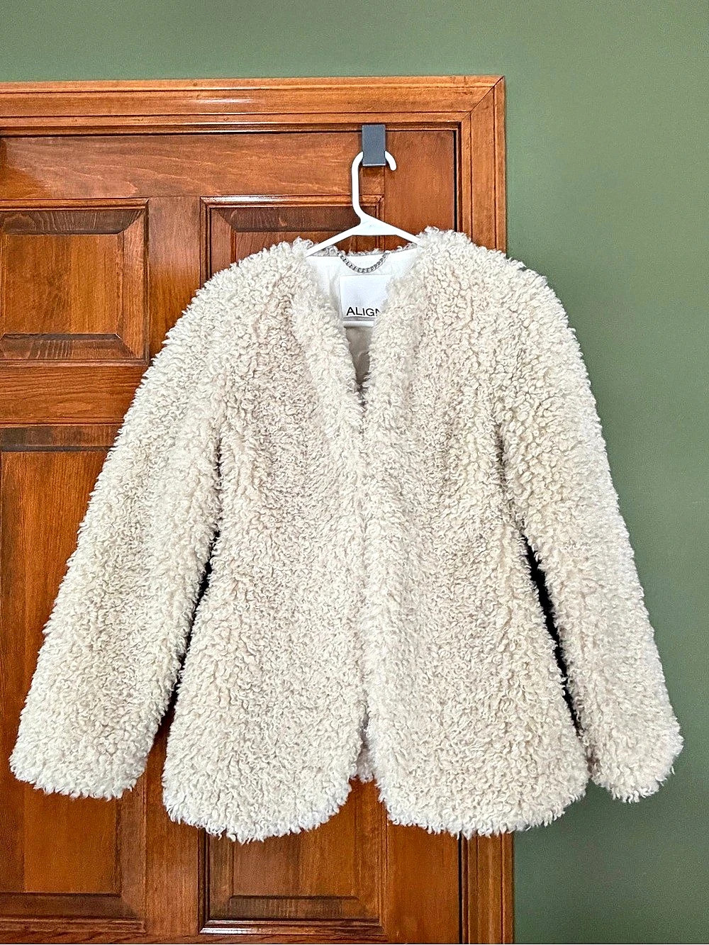 ALIGNE Daphne Faux Shearling Jacket Size Small NWT